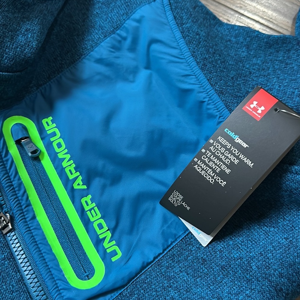 NWT Under Armour Boys Full Zip Hoodie - Picture 5 of 5